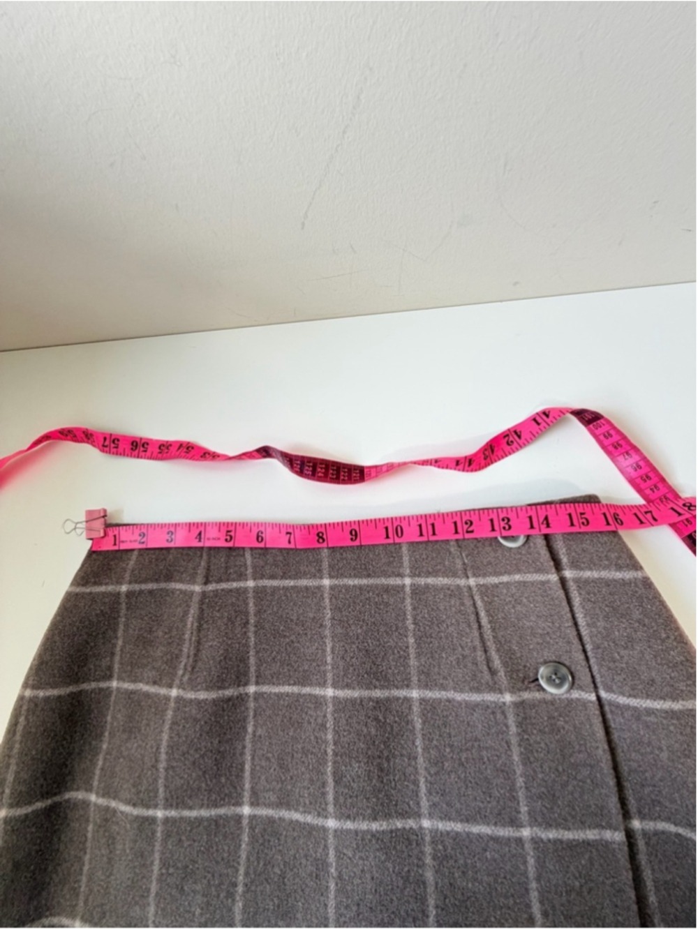Vintage 90’s Pendleton 100% Merino Wool Wrap Skirt Size 12 - Picture 6 of 8